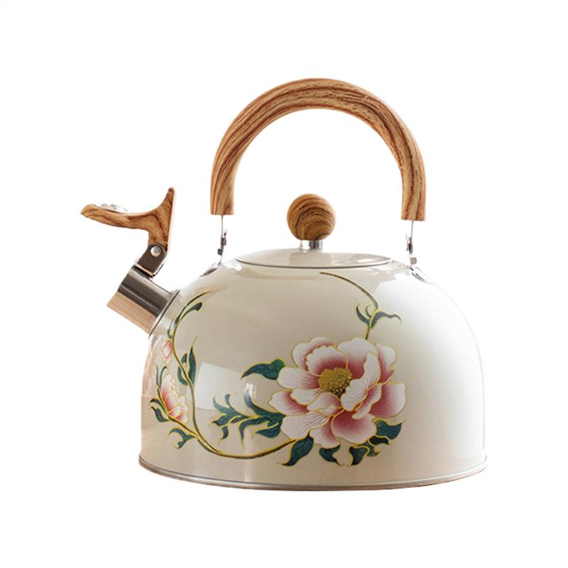 Kitchen Gadgets Vintage - Ketel Ketel Vintage Bloemen Geëmailleerde Theepot