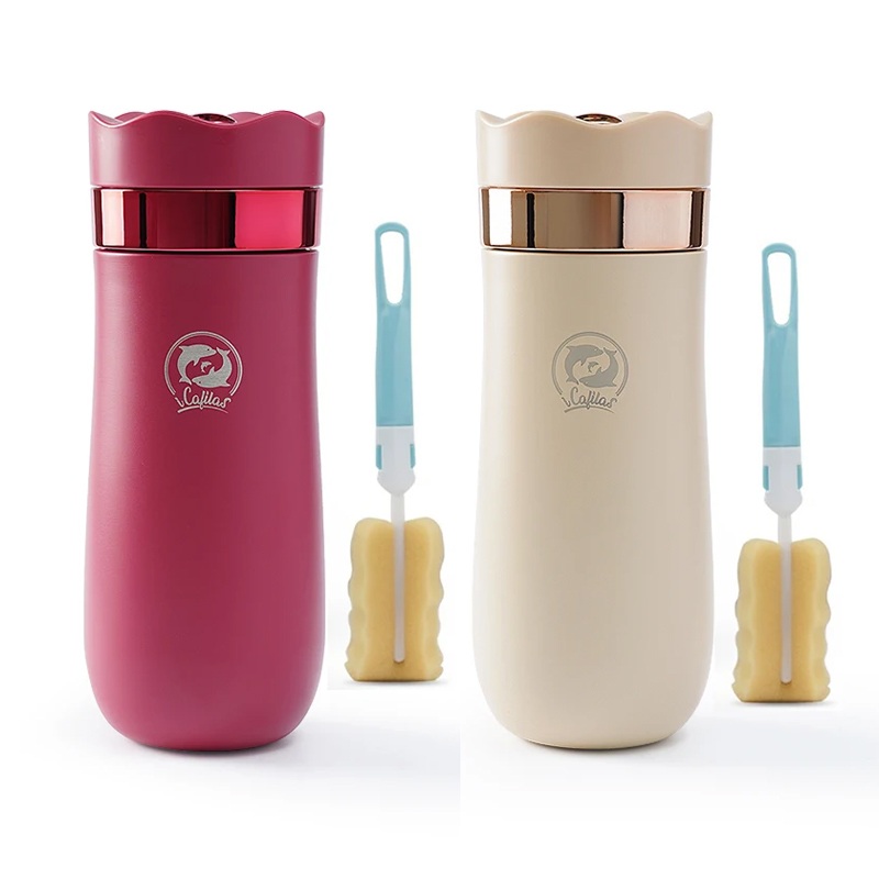 French Press Coffee Maker - 320Ml Franse Pers Koffiethee Roestvrijstalen Draagbare