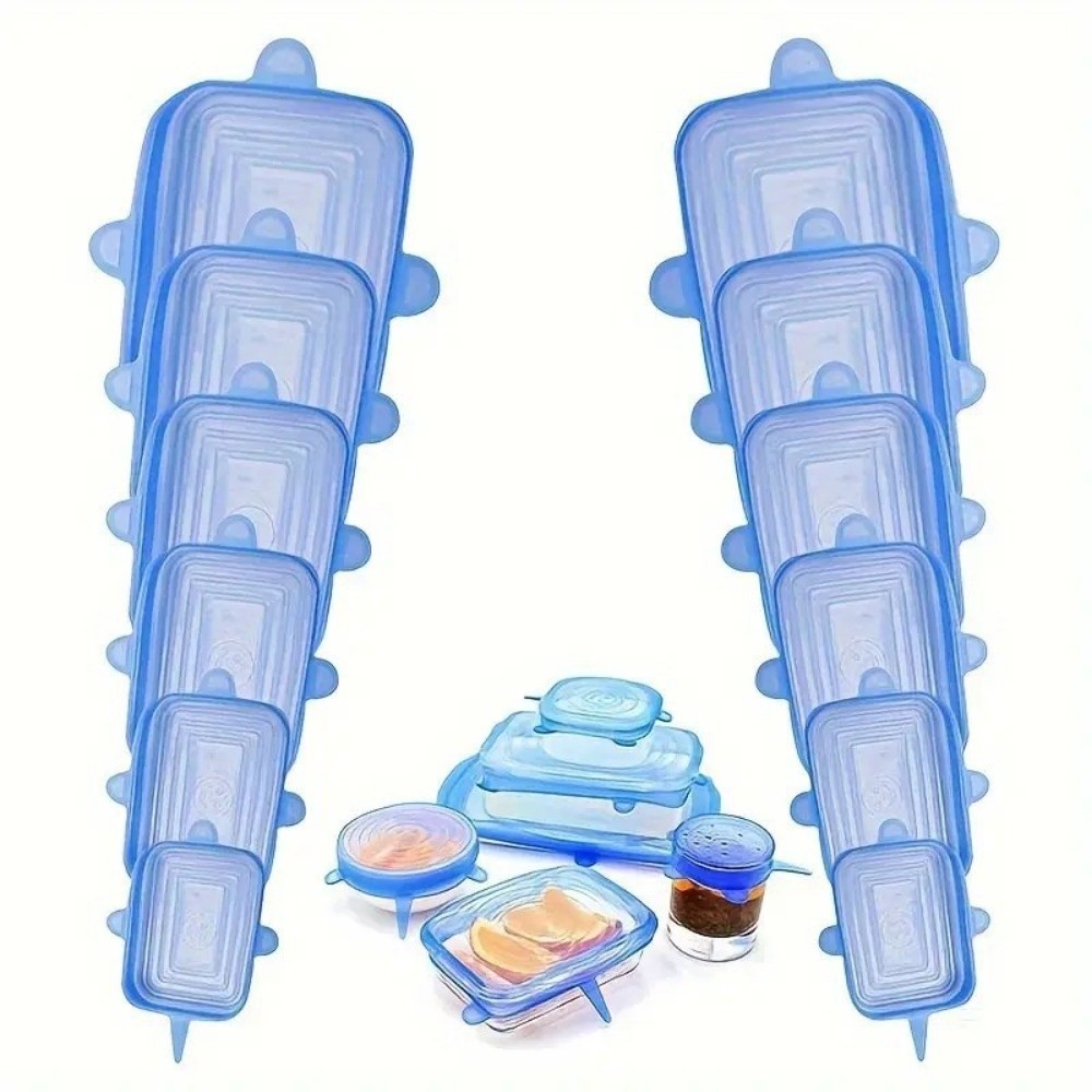 Kitchen Gadgets That Are Useful - 6 stuks nieuwe herbruikbare vershoudhoezen antislip