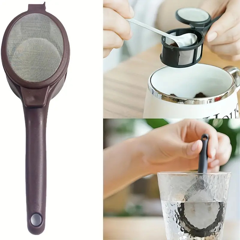 Kitchen Hand Gadgets - Grensoverschrijdende koffiefilterschep, keukenhulpje, capsule-poederfilter, gaasfilter, handgebruikte