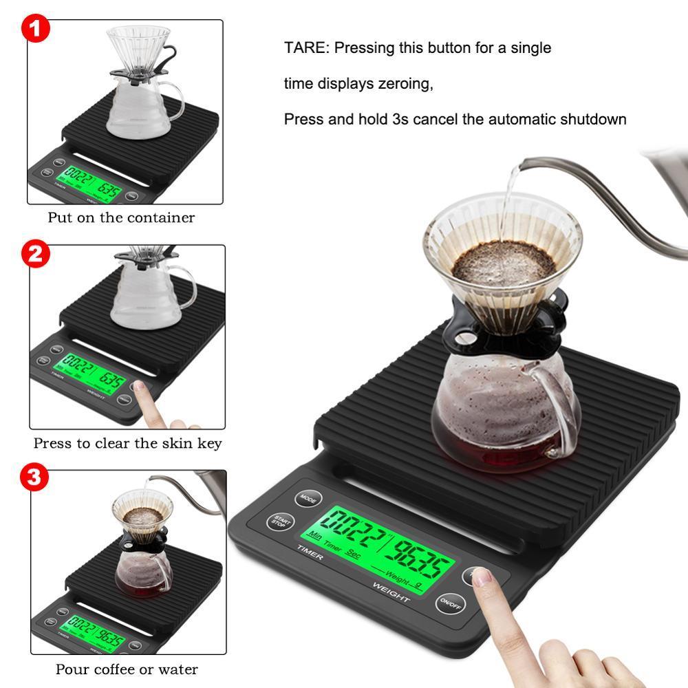 3kg/0.1g 5kg/0.1g Drip Koffiew - Kitchen Timer Digital recensie en prijs