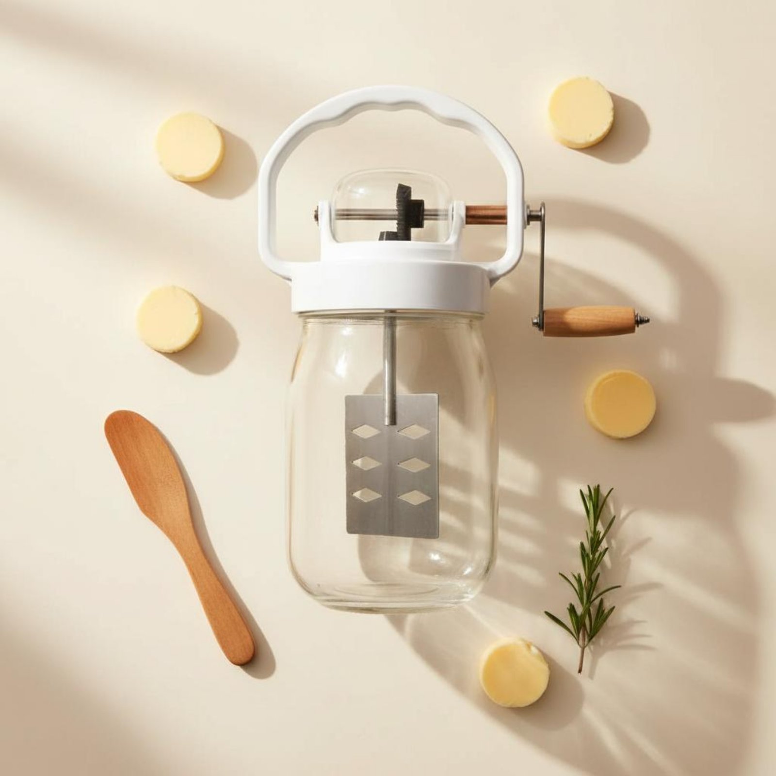 Handmatige boterkarnton, makke - Kitchen Gadgets Mixer recensie en prijs