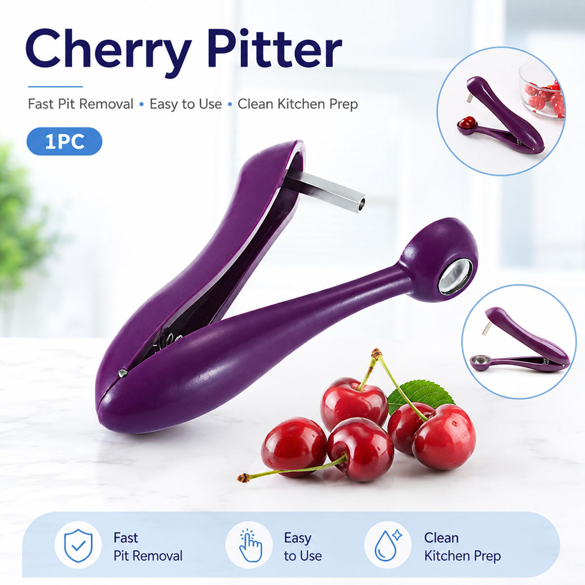 Handmatige kersenontpitter en  - Cherry Pitter Tool recensie en prijs