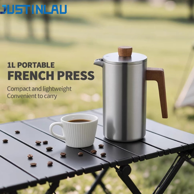 JUSTINLAU 1000ml RVS French Pr - French Press Coffee Maker recensie en prijs