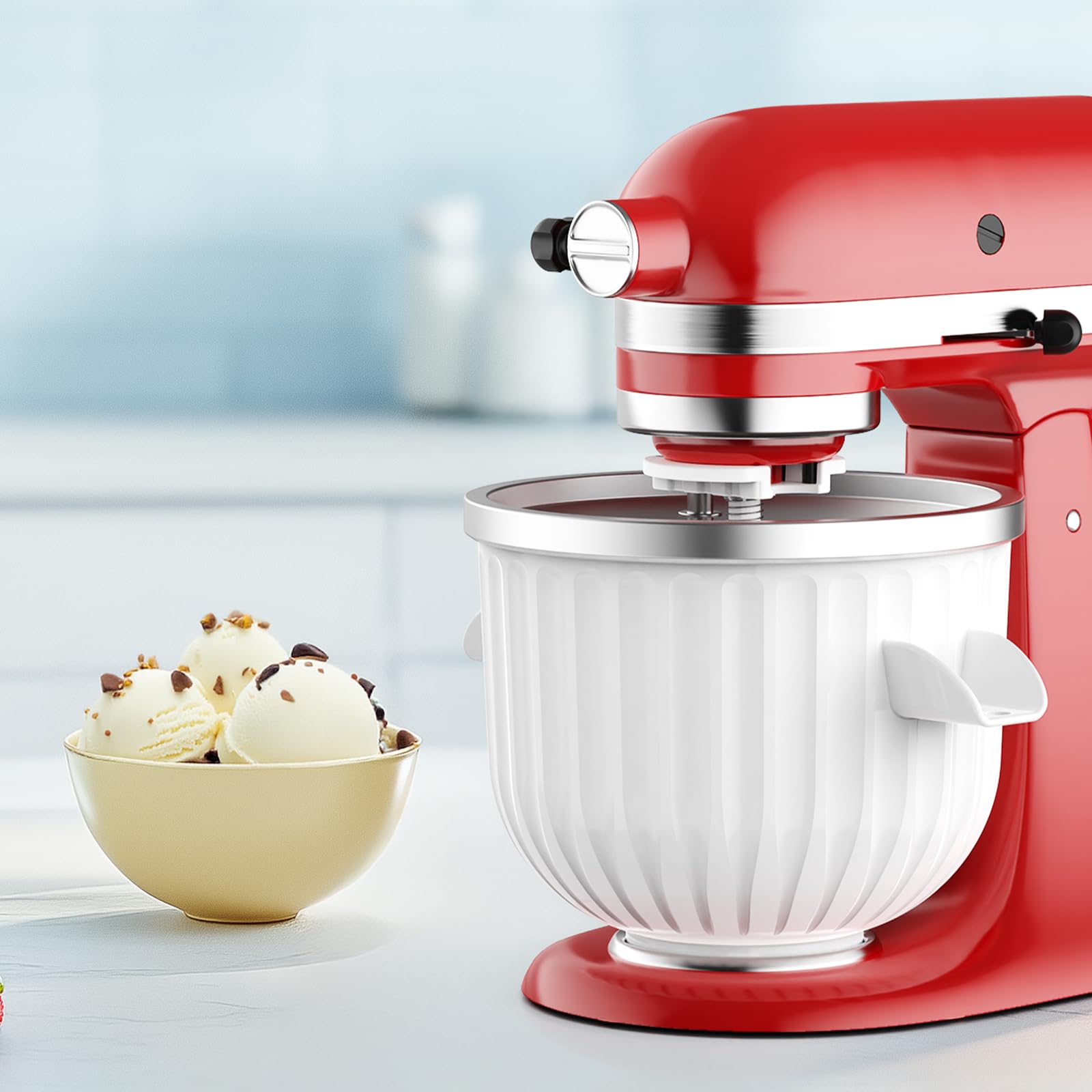2 Quart ijsmachine-opzetstuk v - Kitchen Gadgets Mixer recensie en prijs