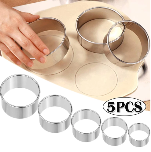 5PCS Ronde Rvs Biscuit Mold Kn - Kitchen Gadgets And Equipment recensie en prijs