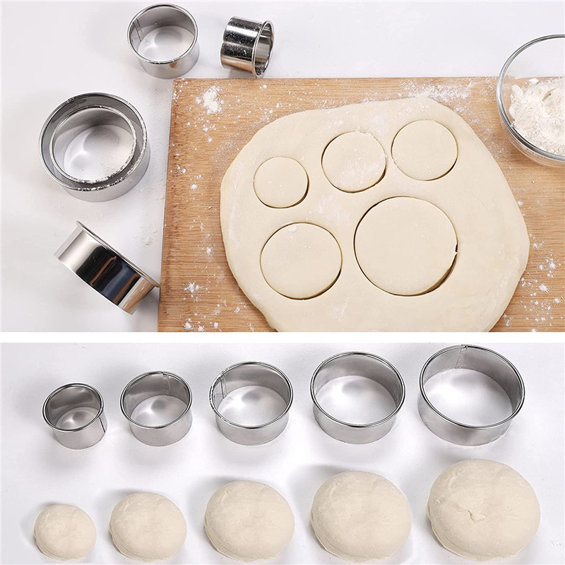 5PCS Ronde Rvs Biscuit Mold Kn - Kitchen Gadgets And Equipment recensie en prijs