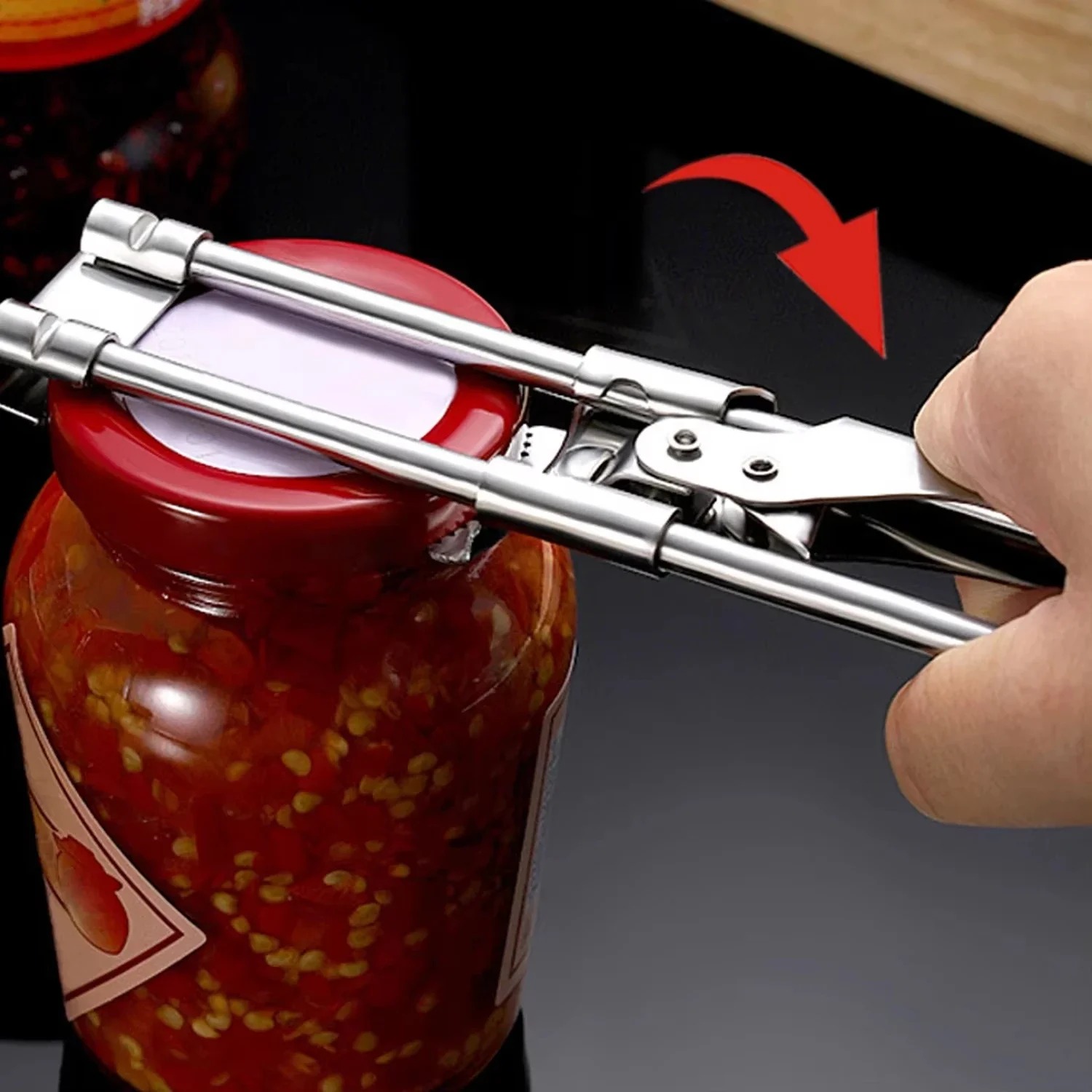 Verstelbare roestvrijstalen an - Kitchen Gadgets Jar Openers recensie en prijs